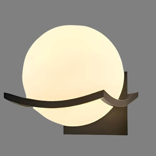 Moderne LED Glasvæglampe med Skinnende Finish