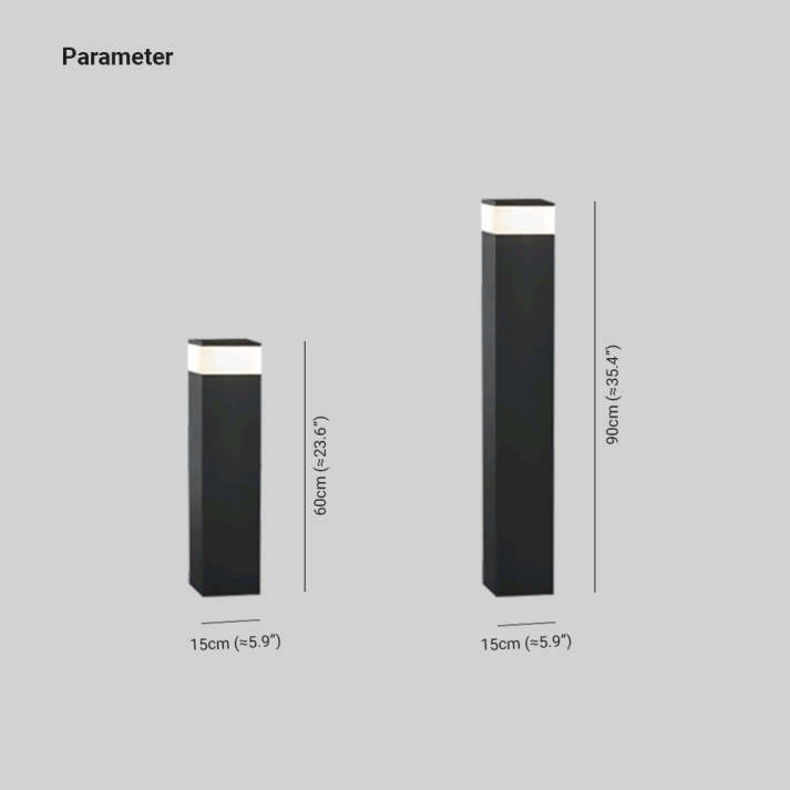 Moderne LED-udendørsarmatur i metal