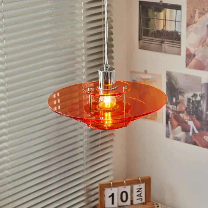 Moderne UFO-formet pendellampe, vintage stil