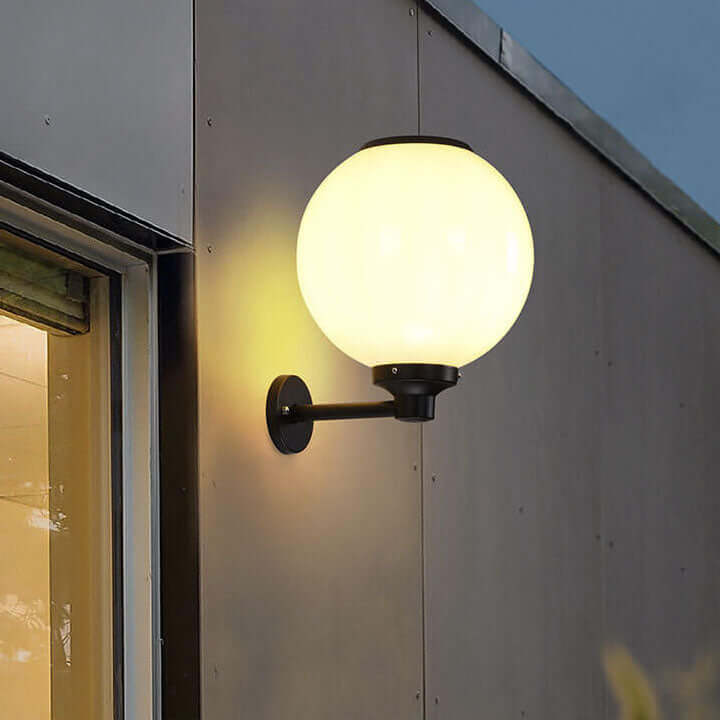 Udendørs solcellelampe – vandtæt væglampe