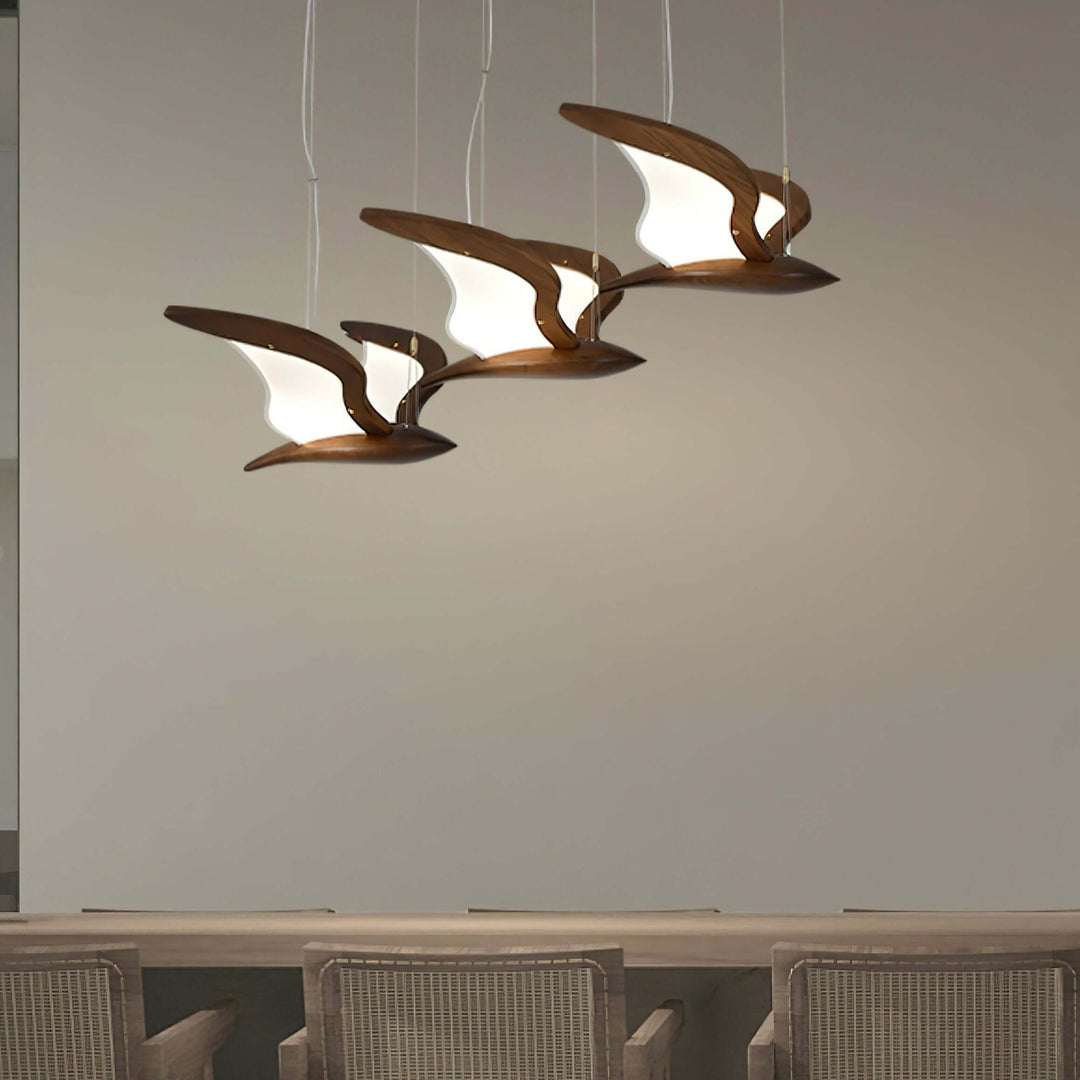 Moderne fugle-inspirerede pendellampe, enkelt lampe model