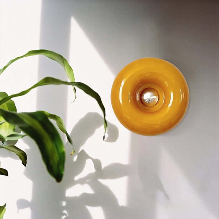 Bauhaus donut væg- og bordlampe