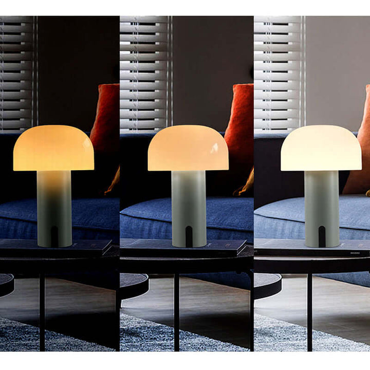 Moderne champignon bordlampe i europæisk design