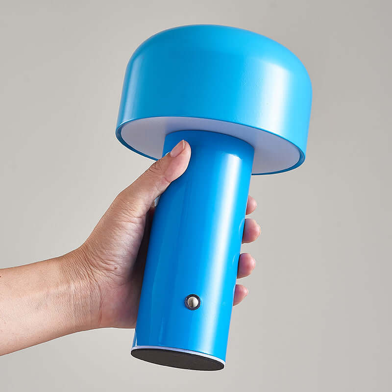 Trådløs bordlampe, italiensk champignon design