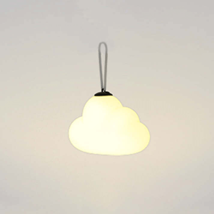 Udendørs LED-hængelampe med sky-design