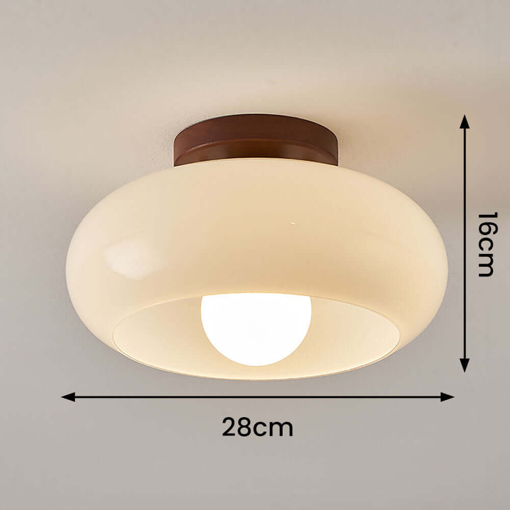 Hvid vintage lille loftslampe til entréen