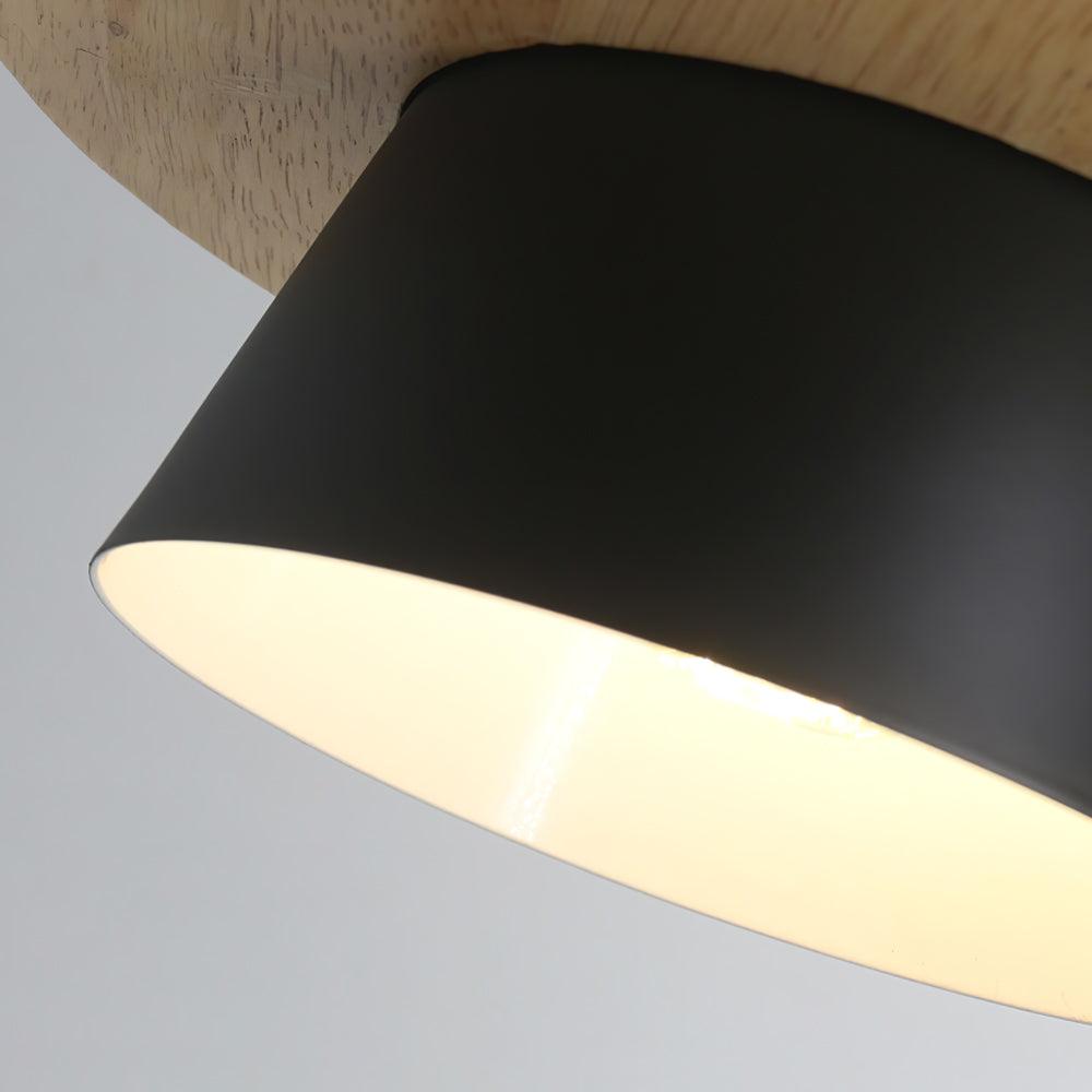 Moderne træ- og sten pendel lampe
