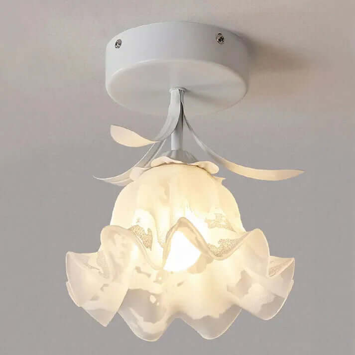 Tiffany-stil loftlampe simpelt mini-blomstermønster