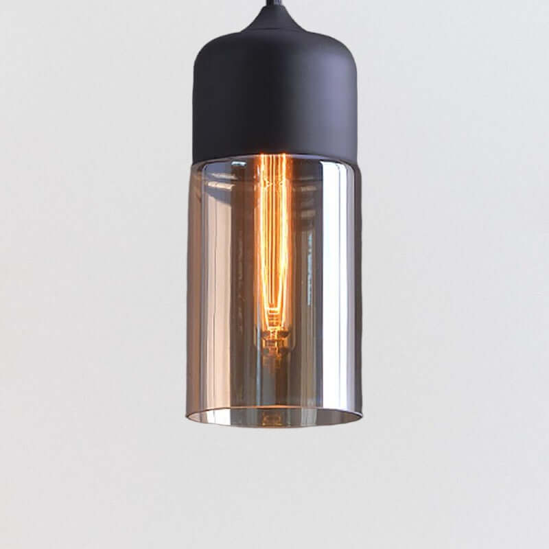 Modern Metal and Glass Ceiling Lamp