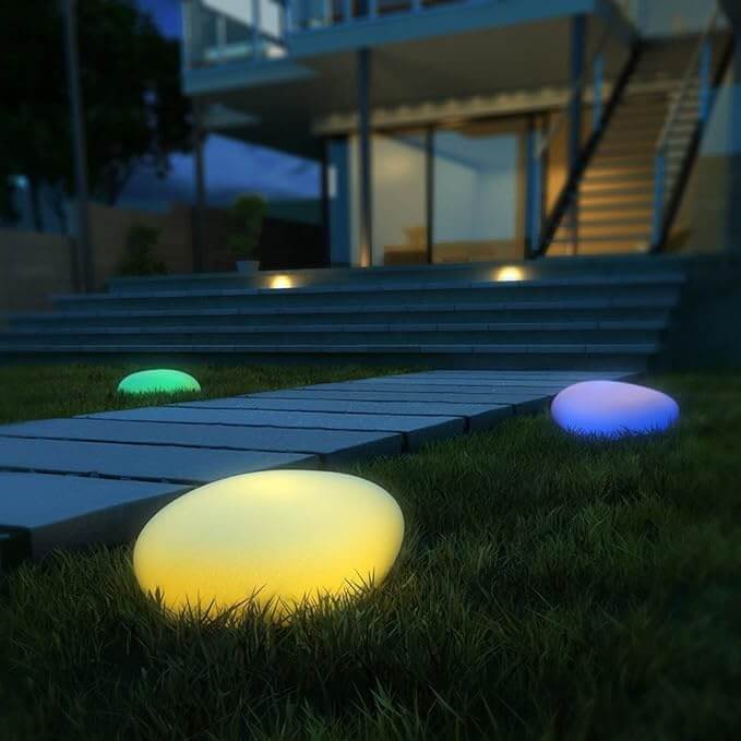 Udendørs havebelysning - Cobblestone lampe
