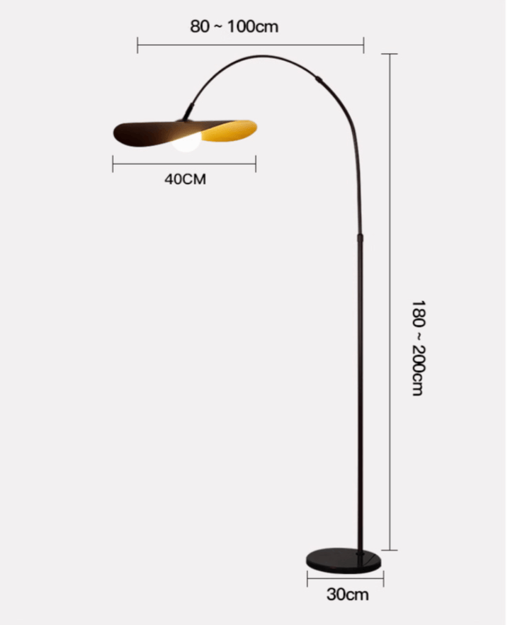 Moderne gulvlampe - Naturlig stil