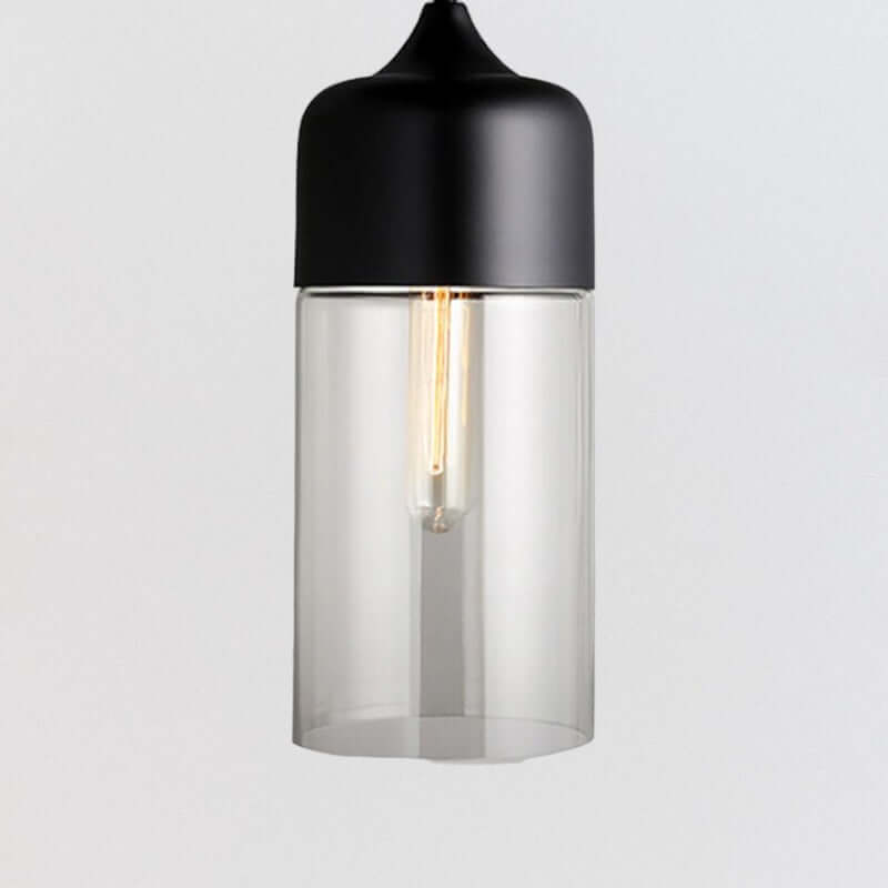 Modern Metal and Glass Ceiling Lamp