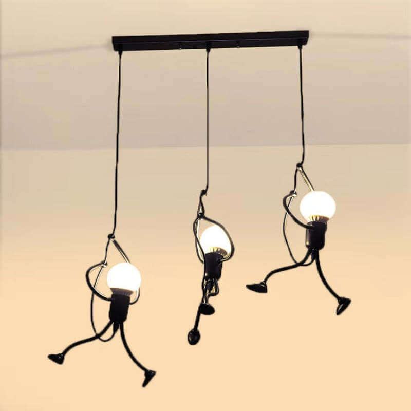 Retro pendel lampe, geometrisk lampe, indretningslys