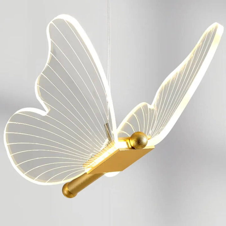Hængende lampe med sommerfuglemotiv
