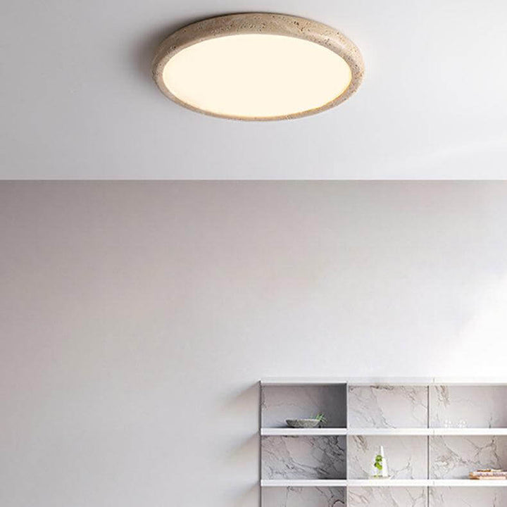 LED loftlampe i natursten