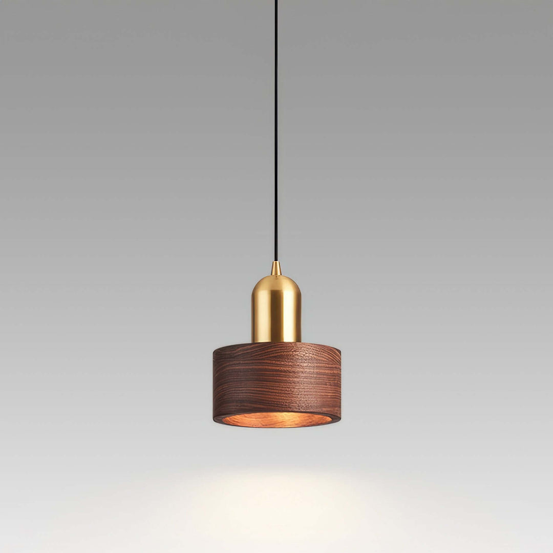 Moderne cylindrisk pendel lampe i japansk stil