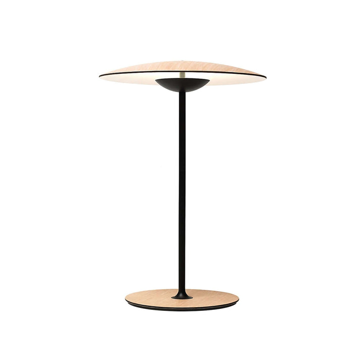 Moderne bordlampe i metal med LED