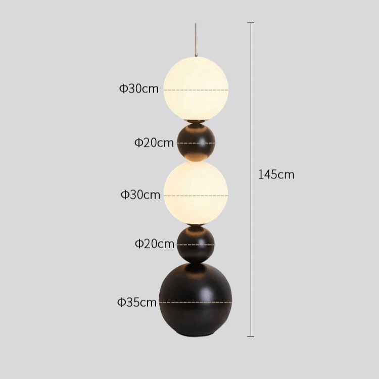 Moderne gulvlampe - Naturligt design