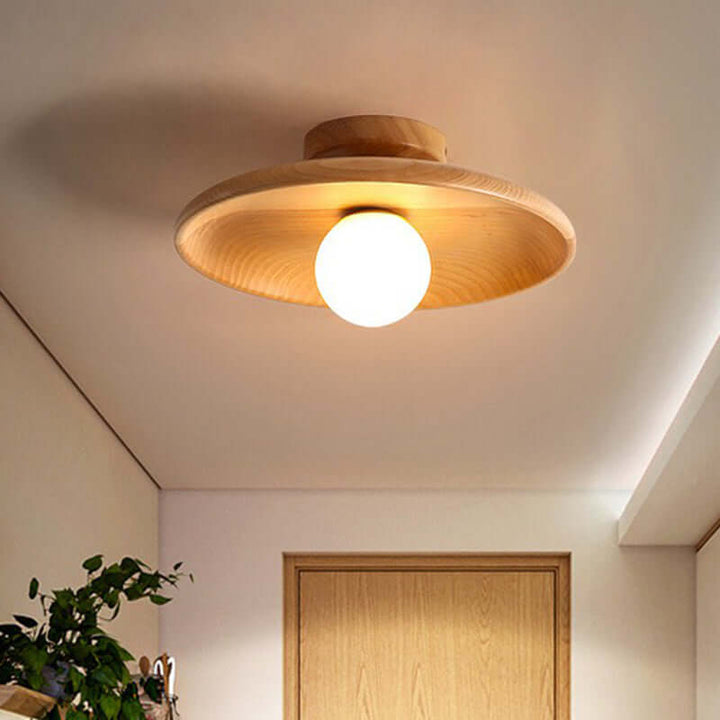 Lavloftet skålformet loftslampe
