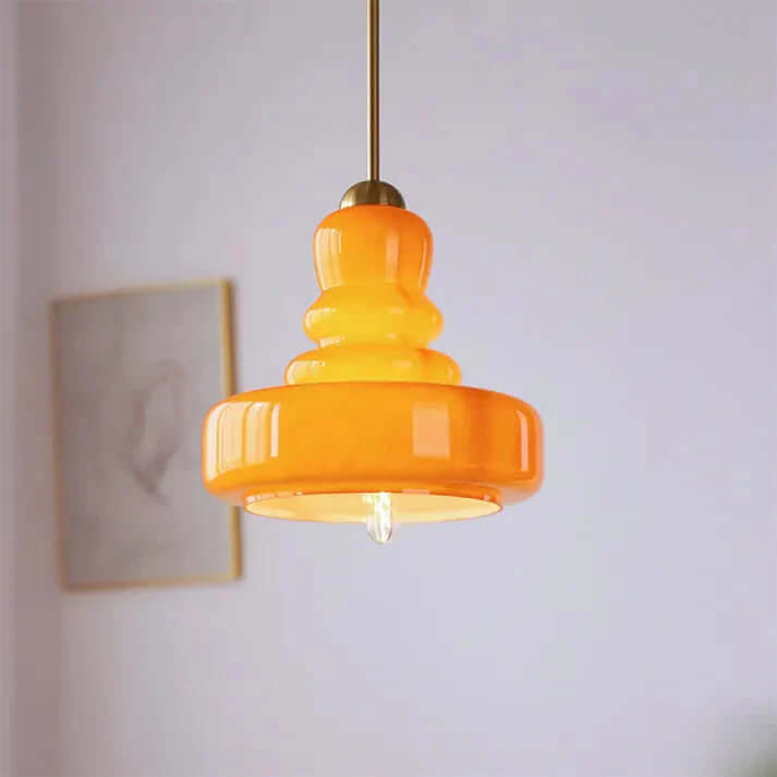 Bauhaus-stil Pendellampe af Glas