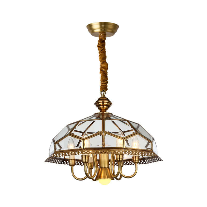 Nikkel Geometrisk Loftlampe Design