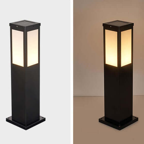 Moderne solcellelampe til udendørs brug