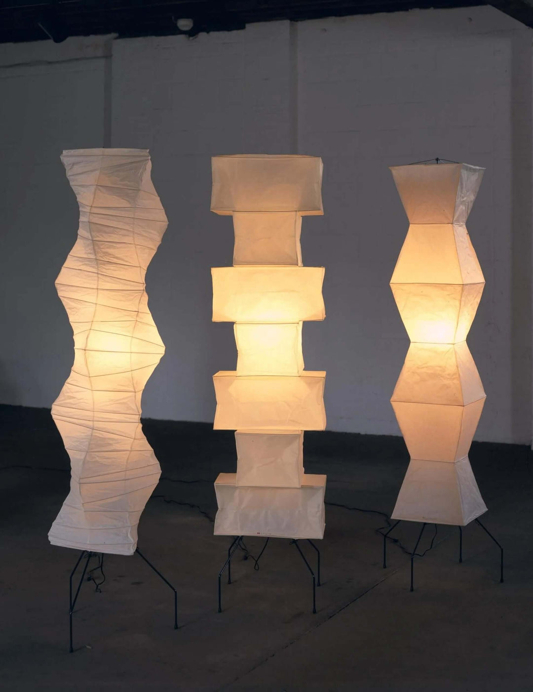 Lampadaire En Papier De Riz