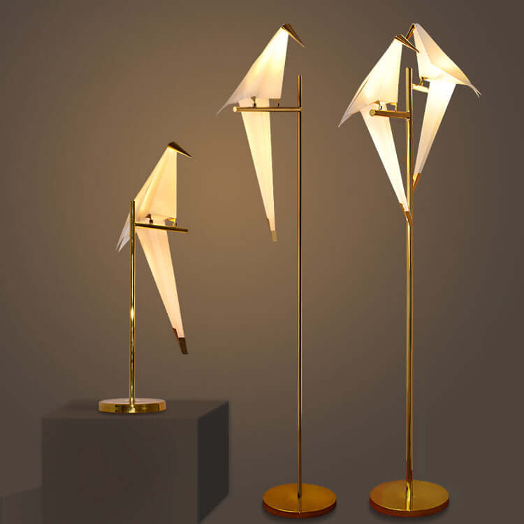 Magnetisk fuglelampe i origami-stil