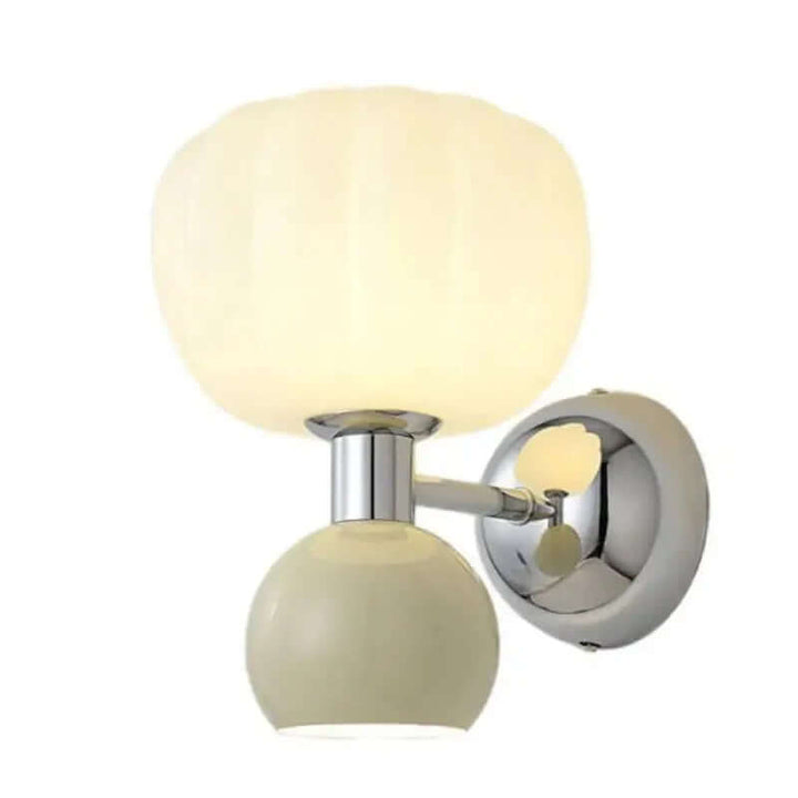 Moderne creme-farvet LED-væglampe