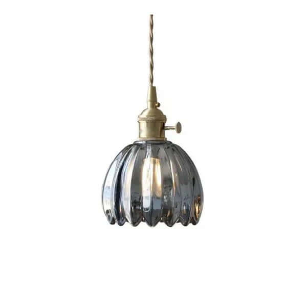 Retro Glasblomsterlampe - Japansk Stil