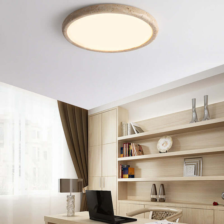 LED loftlampe i natursten