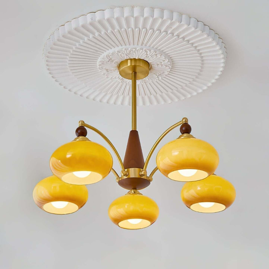Retro loftlampe, detalje