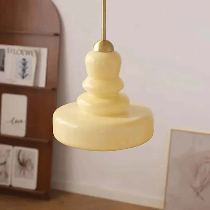Bauhaus-stil pendellampe af glas