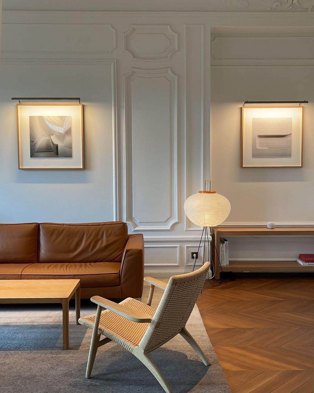 Lampadaire En Papier De Riz