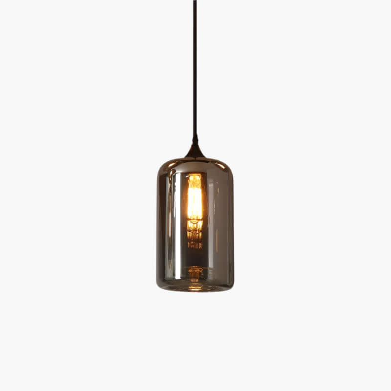Moderne Glasflaske Pendellampe