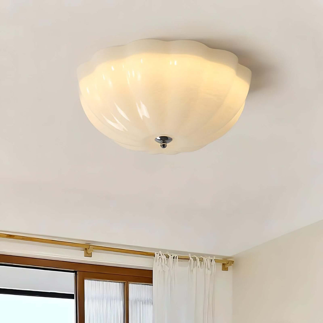 Moderne Opal Glas Loftlampe - Blødt og Diffust Lys