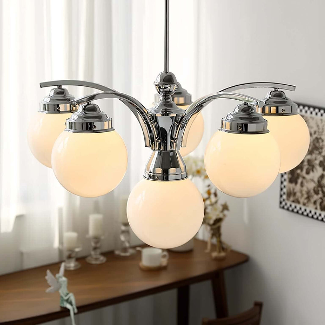 Retro Salamanca Kroonluchter Rond Glas Licht