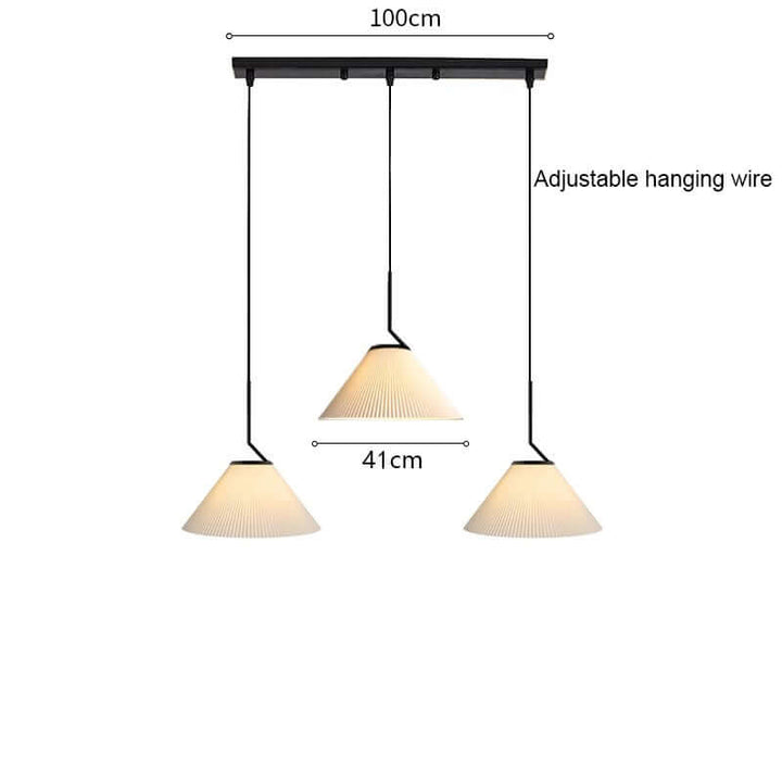 Nordisk Rynket Creme Pendel Lampe