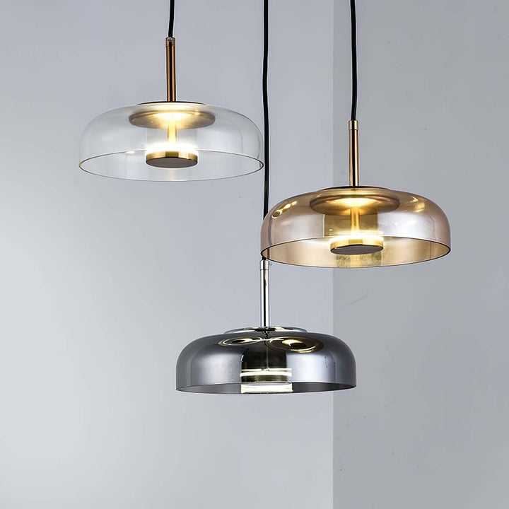 Moderne pendellampe med klart lys