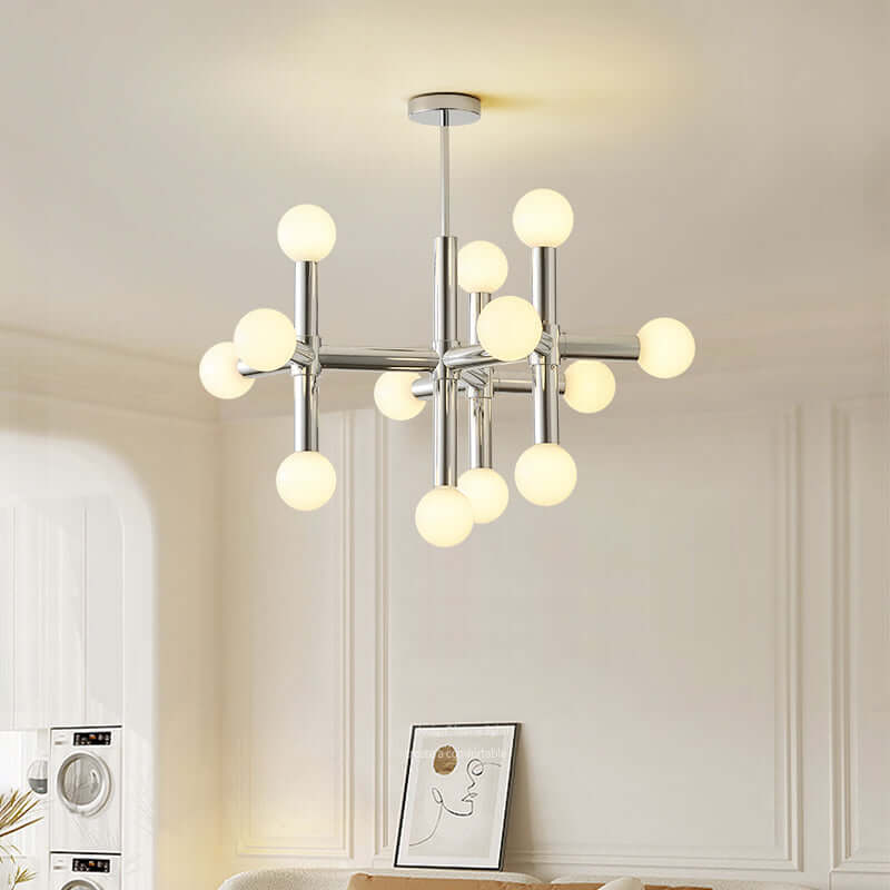 Skandinavisk glasbold loftlampe