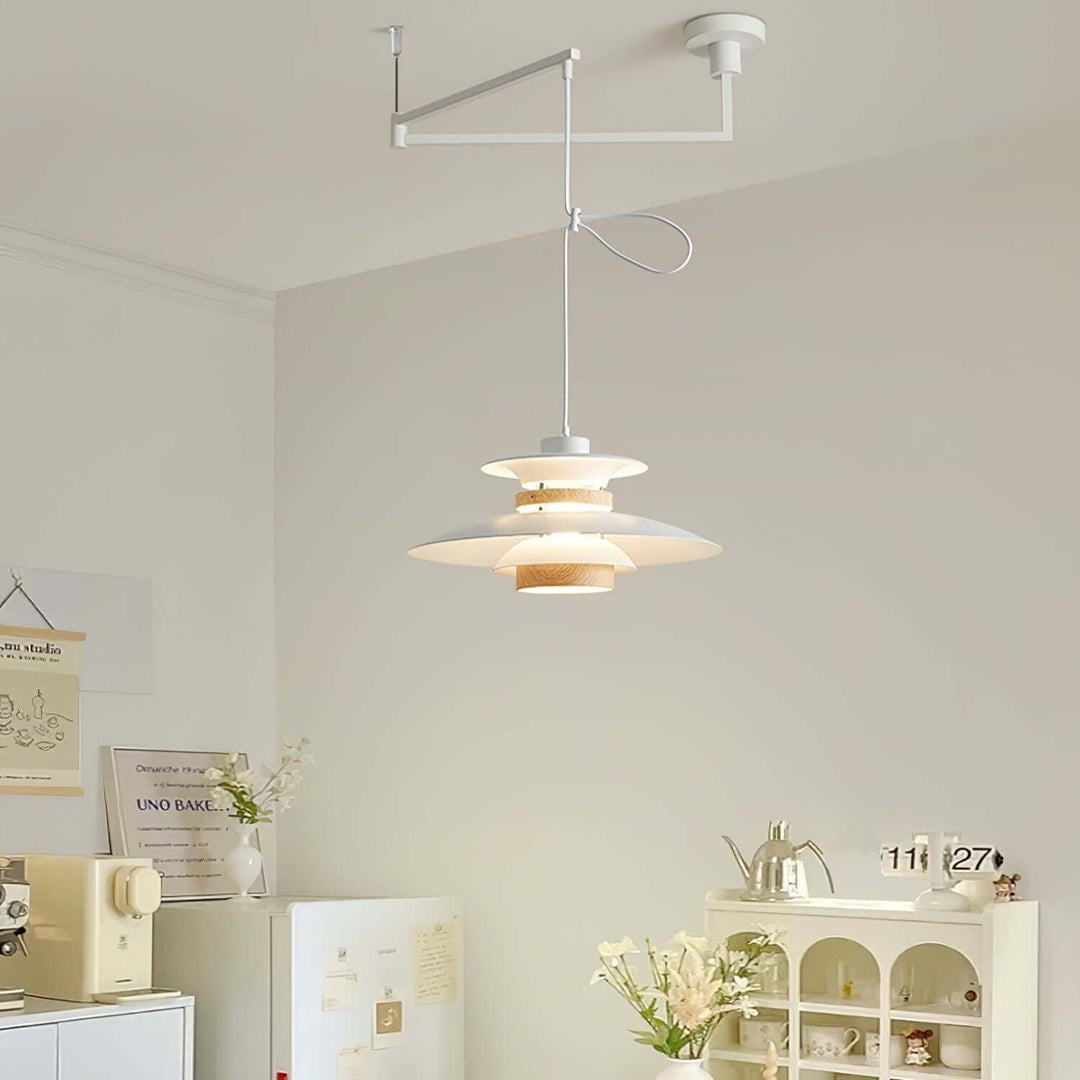 Moderne pendellampe med svingarm