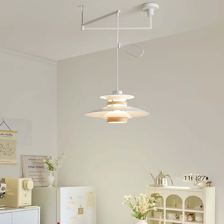 Moderne pendellampe med svingarm