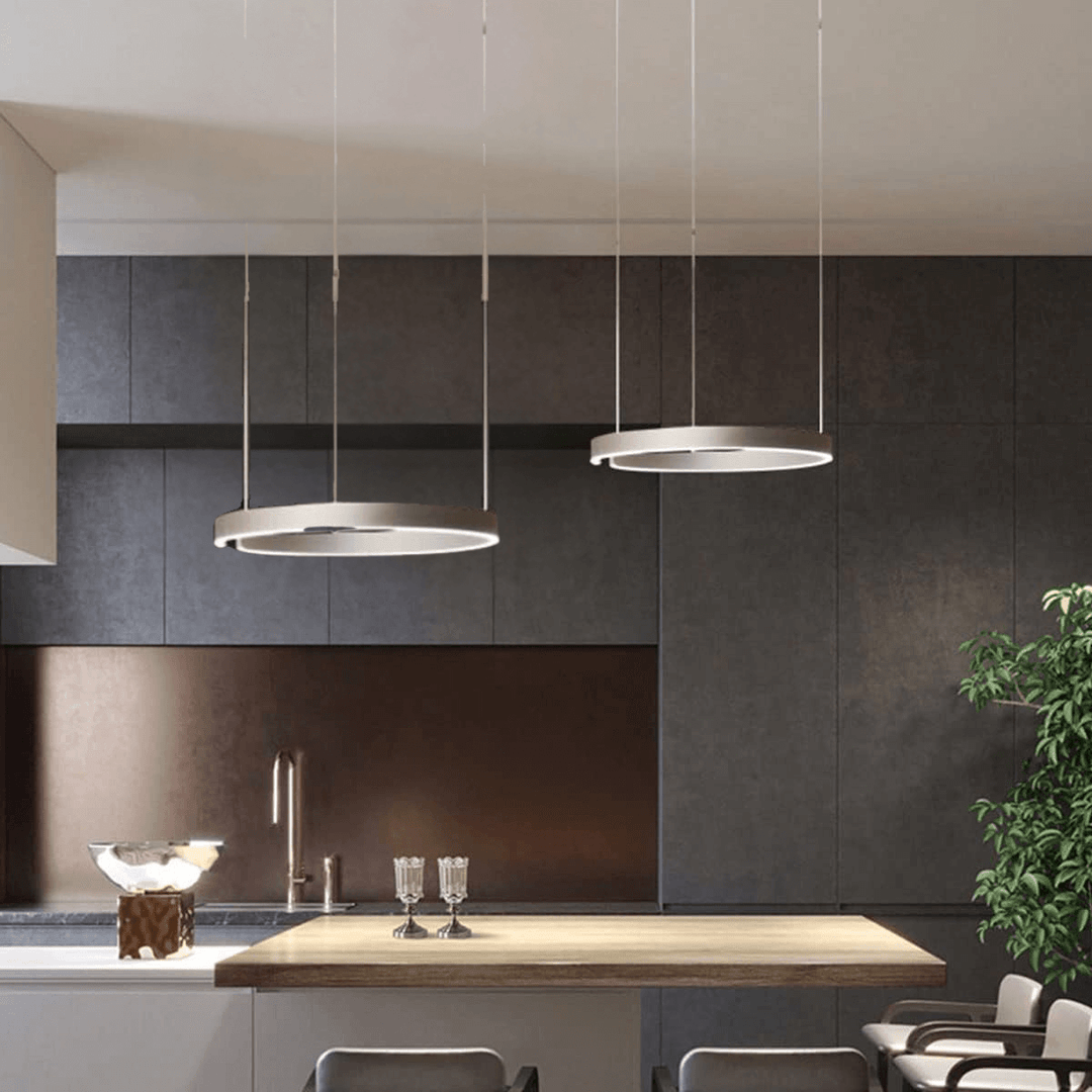 Moderne LED-cirkel loftlampe - stilfuld belysning til hjemmet