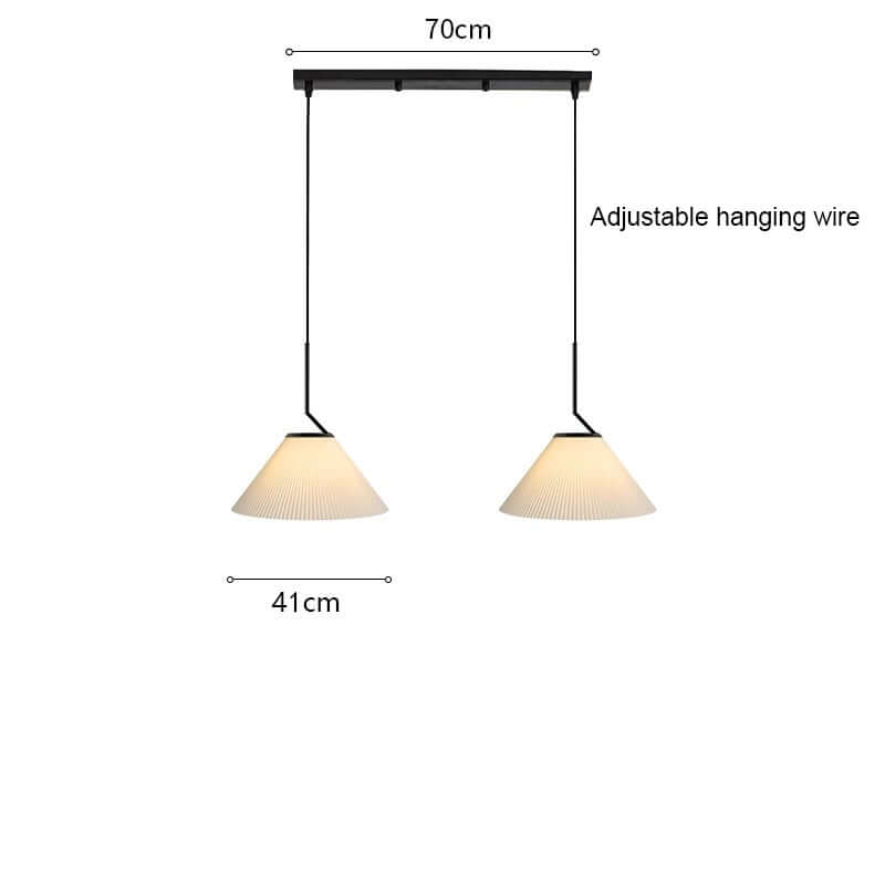 Nordisk Rynket Creme Pendel Lampe