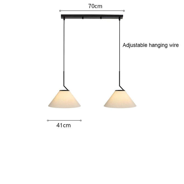 Nordisk Rynket Creme Pendel Lampe