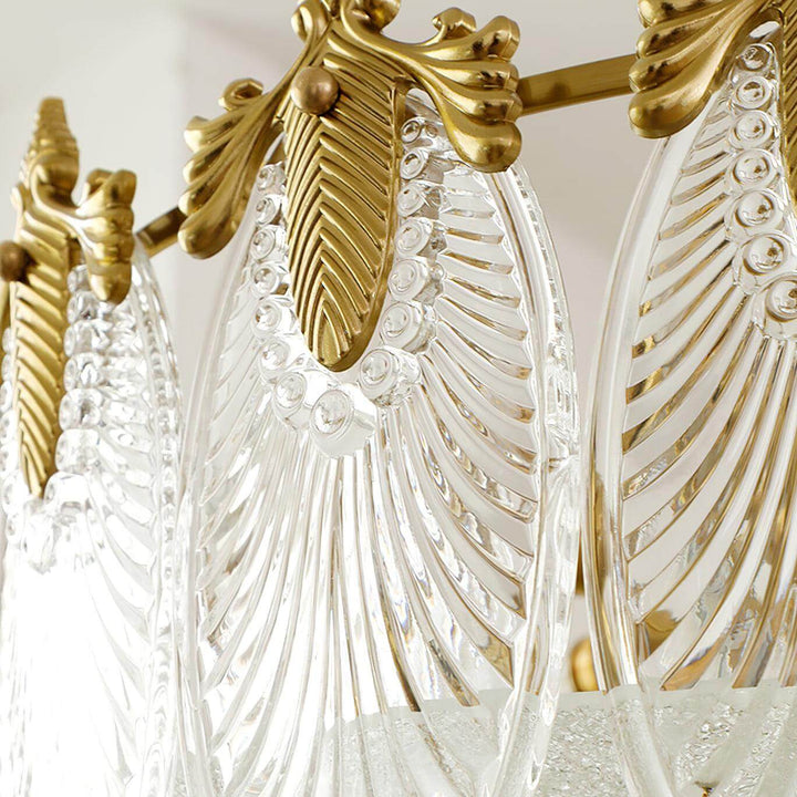 Motif Décoratif Lustre Rond En Verre