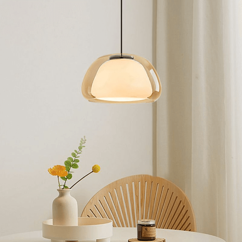 Moderne mælkeglas pendel - Stilfuld lampe til hjemmet
