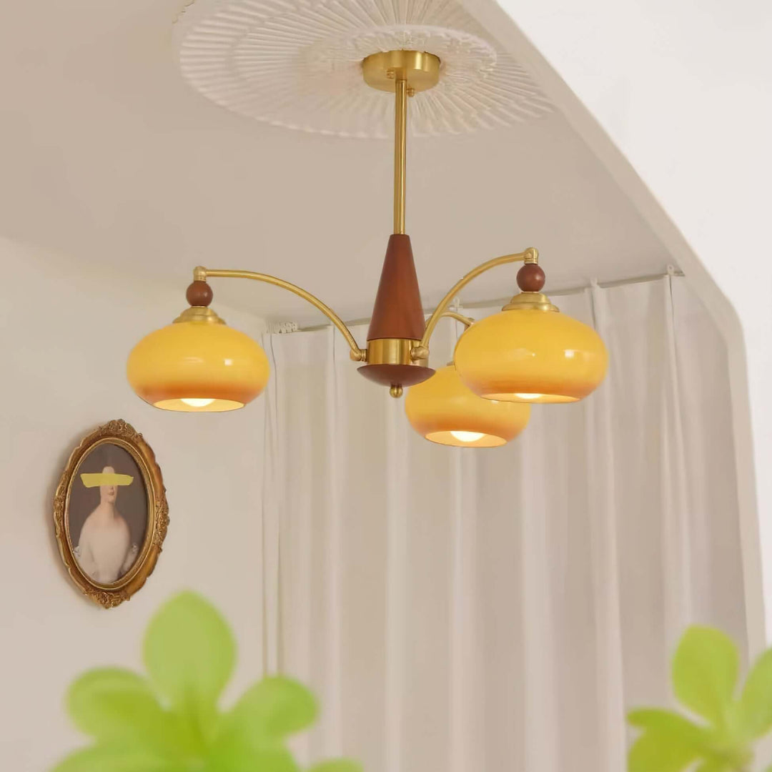 Retro loftlampe, hvid