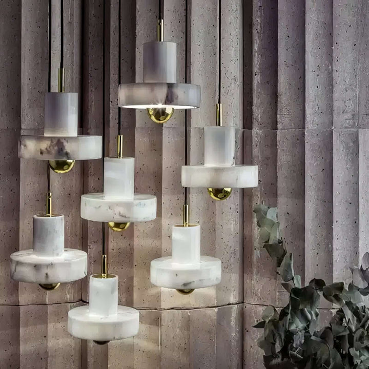 Marmoreret Aura Pendel Lampe