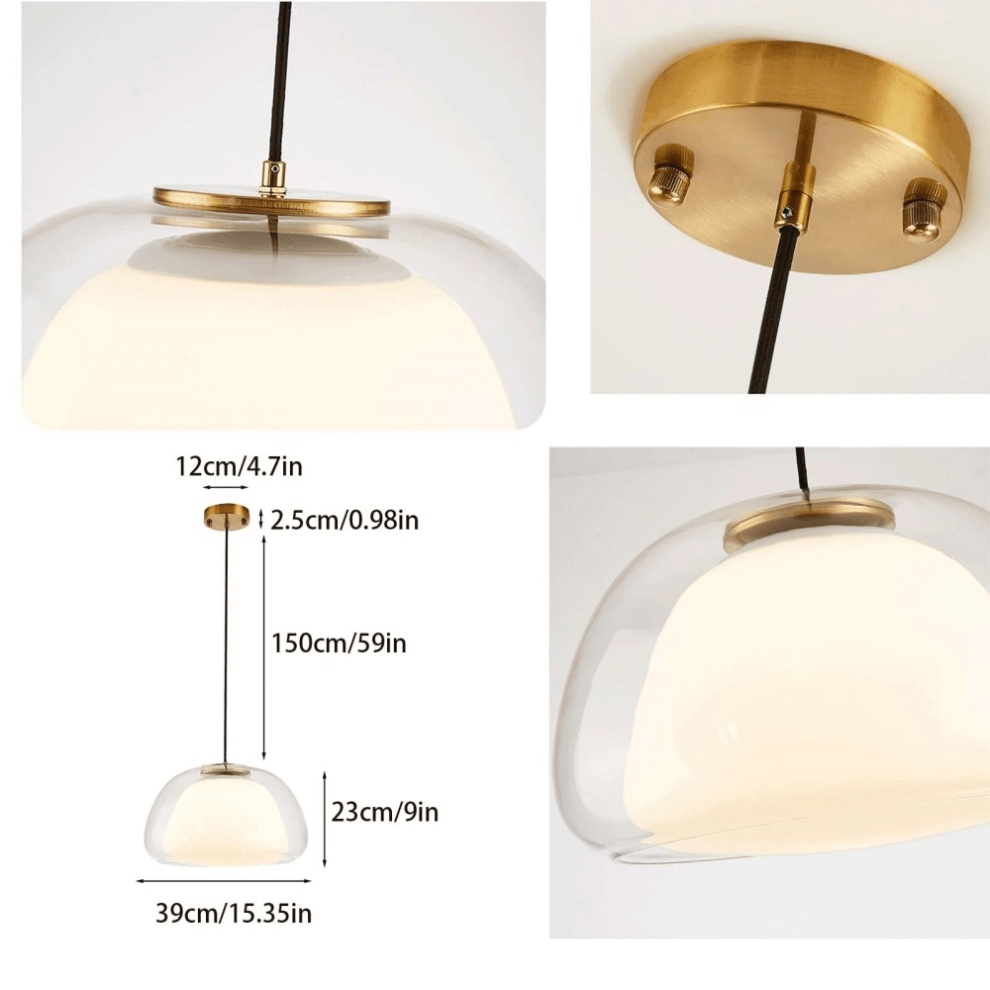 Moderne mælkeglas pendel - Stilfuld lampe til hjemmet